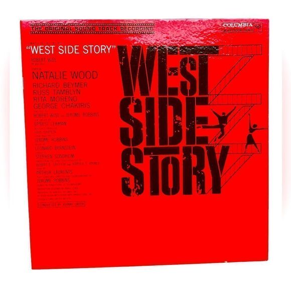 WEST SIDE STORY 1961 FILM SOUNDTRACK LP VINYL RECORD COLUMBIA MASTERWORKS - Picture 1 of 8